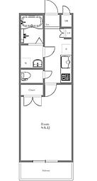 エクセリア荻窪 110 1階1Kの間取り