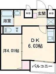 間取図画像 1DK