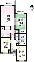 エイティフォーはまだ山 3階3LDKの間取り