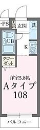 ジョイフル溝の口 1階ワンルームの間取り