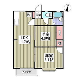 間取図画像 2LDK