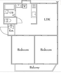ＲＥＺＥＴ戸田公園 1階2LDKの間取り