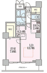 ロイヤルパークスタワー南千住 28階1SLDKの間取り