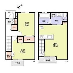 ｂｅｌｌａ ｆｏｒｅｓｔａ 106 1階2LDKの間取り