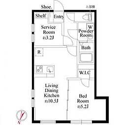フォルスクラス駒込西ヶ原 3階1SLDKの間取り