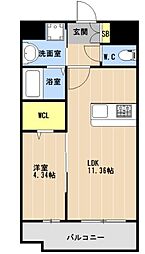 間取図画像 1LDK