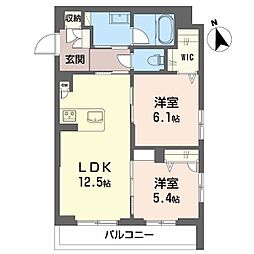間取図画像 2LDK