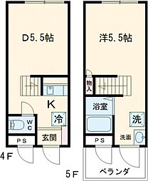 第3西野ビル 403 4階1DKの間取り