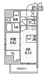 ＳＹＦＯＲＭＥ大井町II 401 4階1DKの間取り