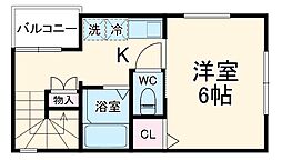 間取図画像 1K