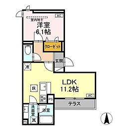 間取図画像 1LDK