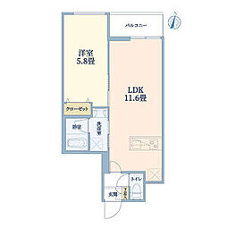 間取図画像 1LDK
