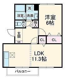 間取図画像 1LDK
