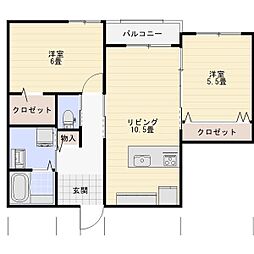 間取図画像 2LDK
