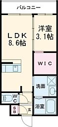 間取図画像 1LDK