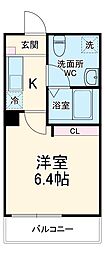 間取図画像 1K