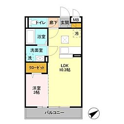 間取図画像 1LDK
