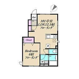間取図画像 1LDK