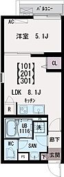 間取図画像 1LDK