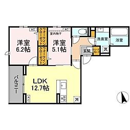 間取図画像 2LDK