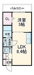 間取図画像 1LDK