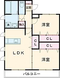 間取図画像 2LDK