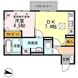間取図画像 1DK