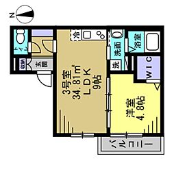 間取図画像 1LDK