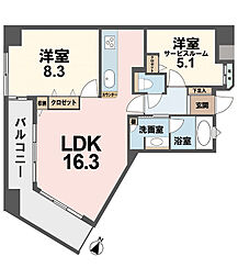 間取図画像 1SLDK