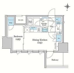 スタイリオ蒲田WEST 1DKの間取図画像