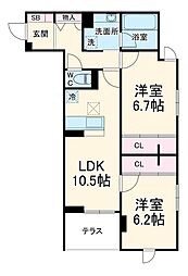 間取図画像 2LDK