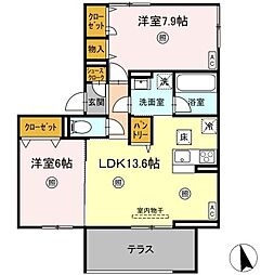 間取図画像 2LDK