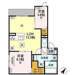 間取図画像 2LDK