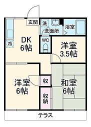 間取図画像 3DK