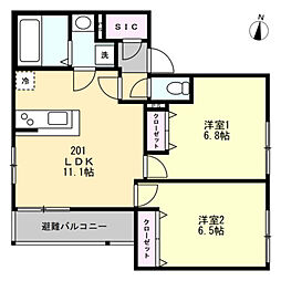 間取図画像 2LDK