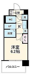 レジュールアッシュ緑橋駅前 1Kの間取図画像