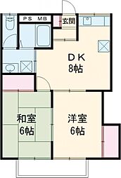 間取図画像 2DK