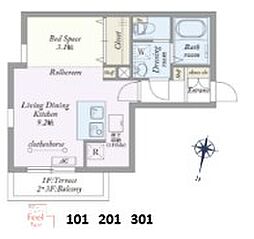 間取図画像 ワンルーム