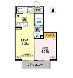 間取図画像 1LDK