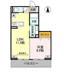 間取図画像 1LDK