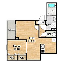 間取図画像 1LDK