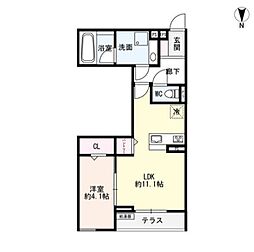 間取図画像 1LDK