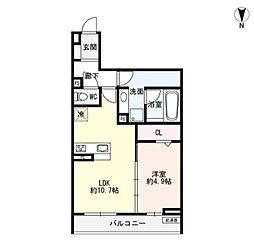 間取図画像 1LDK