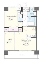 間取図画像 1SLDK
