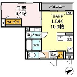 間取図画像 1LDK