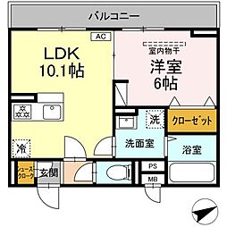 間取図画像 1LDK