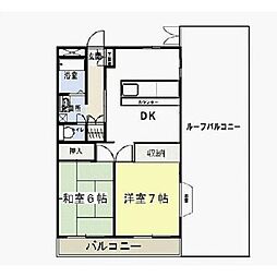ドルチェ 2DKの間取図画像