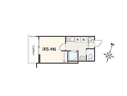 さいたま市南区四谷2丁目アパート 1Kの間取図画像