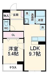 アレグリア 1LDKの間取図画像