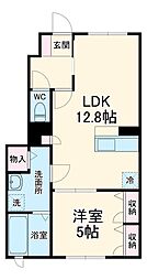 アレグリア 1LDKの間取図画像